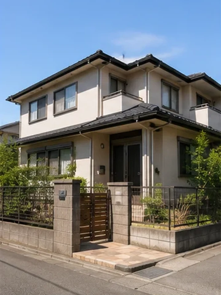 外壁と屋根の両方が見える一般的な戸建て住宅外観