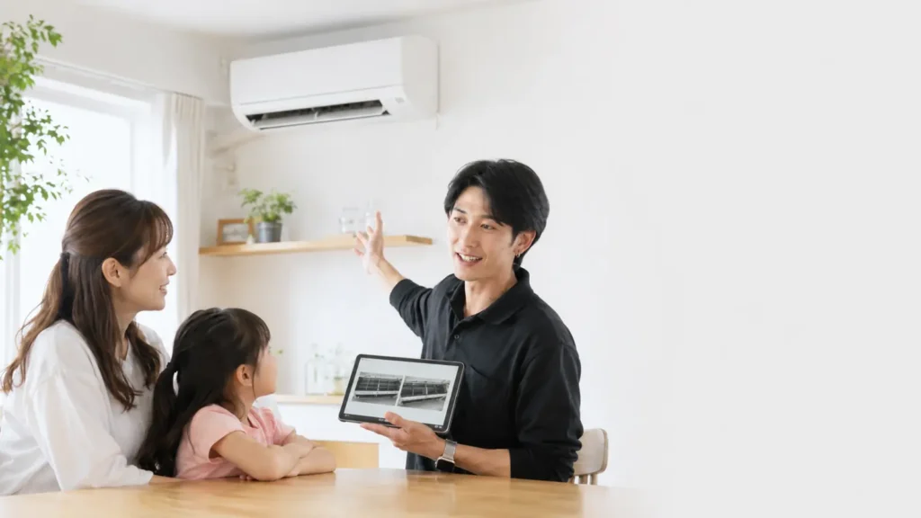 後悔しないエアコンクリーニング業者の選び方を分かりやすく案内するClear Linkのサービスイメージ